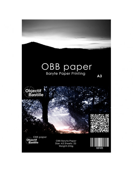 PAPIER OBB Baryta White 310g A3 25 feuilles