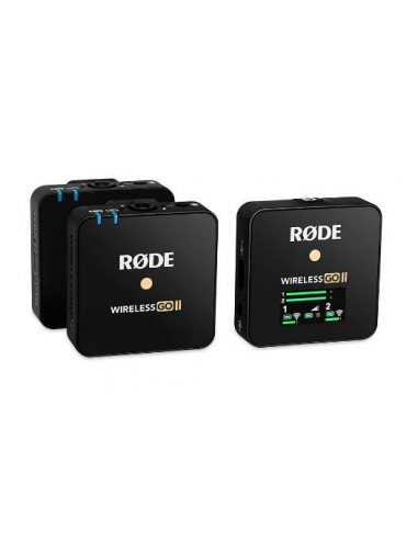 MICRO CRAVATE RODE WIRELESS GO II KIT 2 EMETTEURS + RECEPTEUR NOIR
