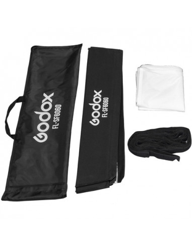 Softbox GODOX P/ FL 150S 60x60Cm + Nid d'abeilles FL-SF6060