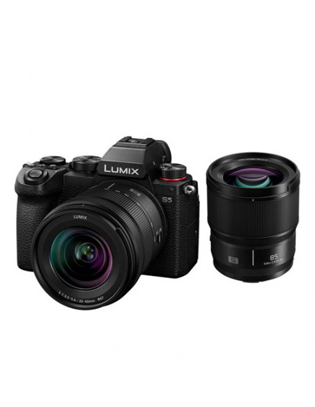 BOITIER PANASONIC LUMIX S5 + 20-60/3.5-5.6 + 85/f1.8