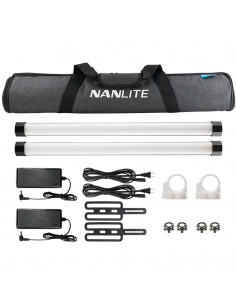 Kit 2 Tubes LED Pavotube RGB II NANLITE 30X- DMX (2x 70W)