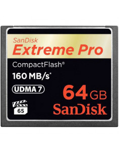 CARTE COMPACT FLASH SANDISK EXT PRO+ 64GO 160MB/S