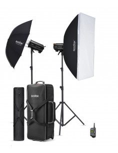 Kit 2 x Flashs GODOX QT400III M- C