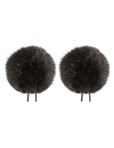 BONNETTE POILS WINDBUBBLES NOIR 35mm pr COS-11+WS PAR PAIRE