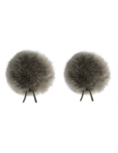 BONNETTE POILS WINDBUBBLES GRIS 35mm pr COS-11+WS PAR PAIRE