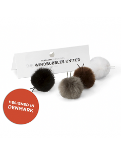 BONNETTE POILS WINDBUBBLES KIT N/B/G/M 28mm pr COS-11