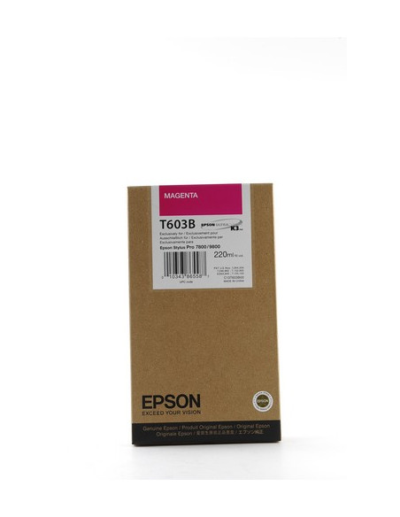 CARTOUCHE EPSON SP 7800/9800 MAGENTA 220ML T603B