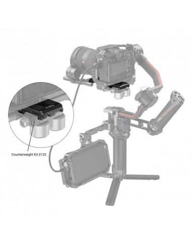 PLATEAU SMALLRIG 3158B POUR RONIN RS3，RS4，RS2，RONIN-S，RSC2，RS3 Pro，RS4 Pro