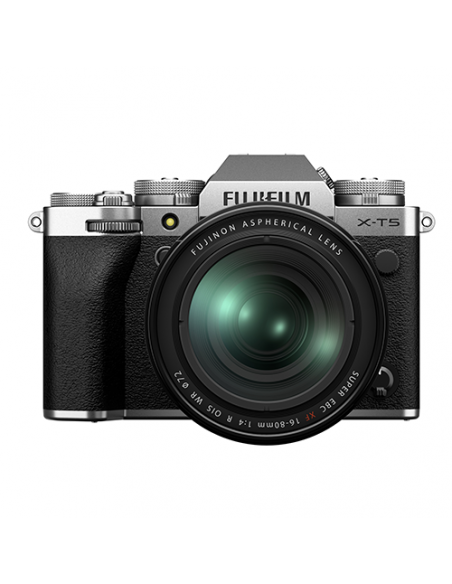 BOITIER FUJI X-T5 SILVER + 16-80/4 OIS WR