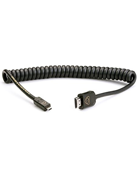 CABLE ATOMOS Mini HDMI TO Full HDMI COILED 4K 60P 30cm ATOM4K60C3
