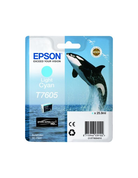 CARTOUCHE EPSON P600 cyan clair T7605