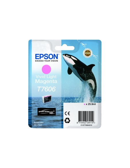 CARTOUCHE EPSON P600 vivid magenta clair T7606