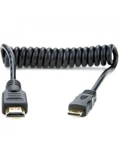 CABLE ATOMOS MINI HDMI TO FULL HDMI COILED 30CM