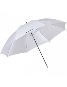 Parapluie WESTCOTT Blanc satiné neutre amovible 114cm
