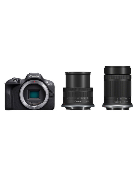 BOITIER CANON EOS R100 + 18-45 IS STM + 55-210/5-7.1 RFS IS STM