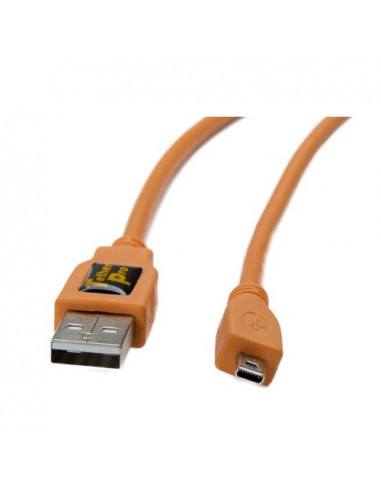CABLE Tethertools  Cable USB 2 / Mini-B  8 PIN 4,5m Orange (NIKON D750)