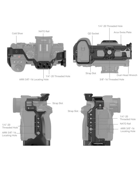 CAGE SMALLRIG 4022 POUR PANASINIC S5II/S5IIX/G9 MK2