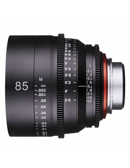 Objectif XEEN Prime 85mm T1,5 Canon EF echelle Imperial