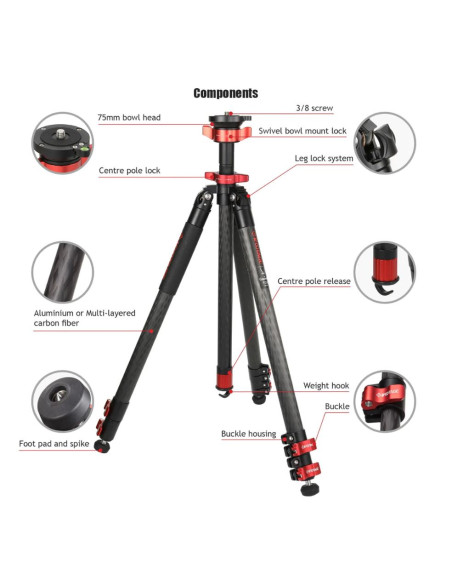 TREPIED IFOOTAGE GAZELLE TA6S ALU