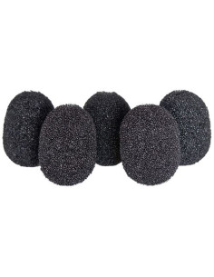 LOT DE 5 MOUSSES RYCOTE LAVALIER NOIR POUR MICRO CRAVATE