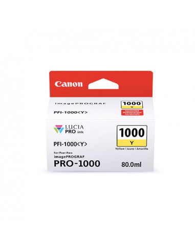 CARTOUCHE CANON PFI-1000Y JAUNE PRO-1000