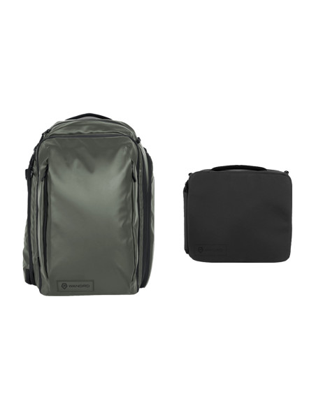 SAC A DOS WANDRD TRANSIT 35 TRAVEL BACKPACK 35L GREEN BUNDLE