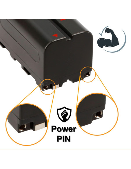 BATTERIE HEDBOX RP-NPF770 4400mAh- type Sony NPF