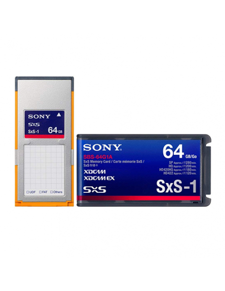 CARTE SONY SXS SBS-64 G1C R440/W200Mbs