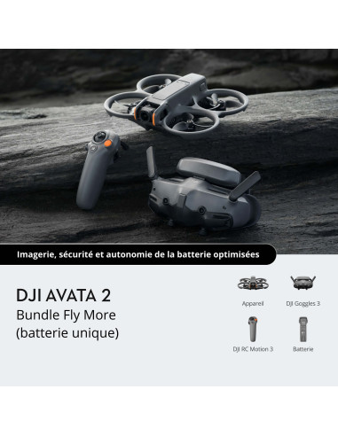 DRONE DJI AVATA 2 FLY MORE COMBO ( 1 BATTERIE)