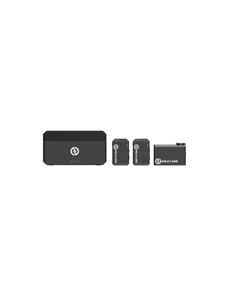 KIT microphone sans fil HOLLYLAND LARK MAX DUO BLACK + MICRO LAVALIER