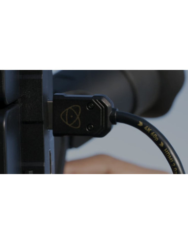 CABLE ATOMOS MINI HDMI TO FULL HDMI LOCK 4K 60P 30CM