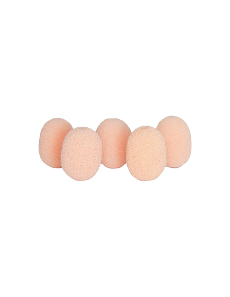 LOT DE 5 MOUSSES RYCOTE LAVALIER BEIGE POUR MICRO CRAVATE
