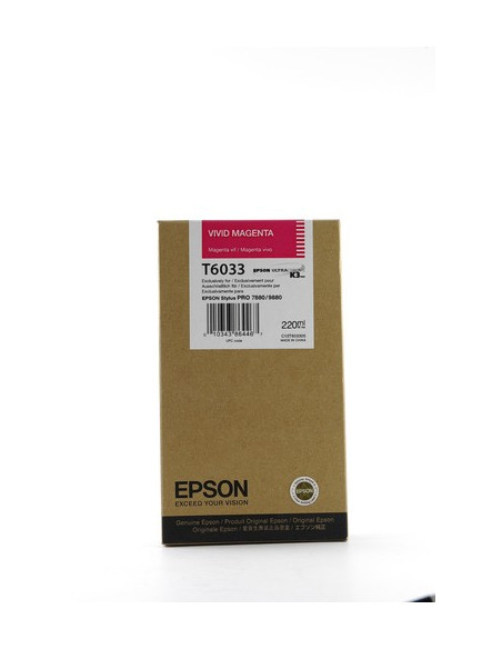 CARTOUCHE EPSON SP 7880/9880 VIVID MAGENTA 220ML T6033