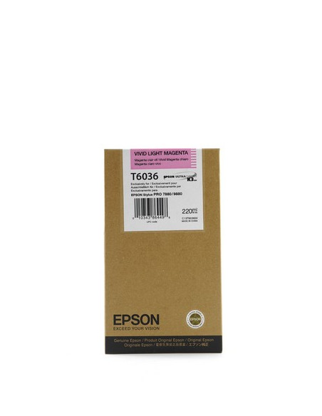 CARTOUCHE EPSON SP 7880/9880 VIVID LIGHT MAG. T6036