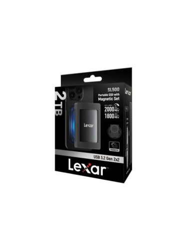 DISQUE DUR LEXAR SL500M PORTABLE SSD 2TO MAGNETIC