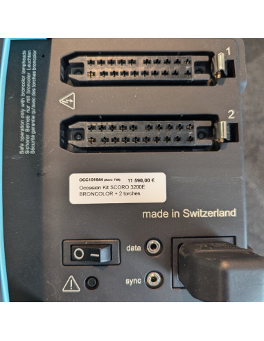 OCC Kit Generateur BRONCOLOR Scoro 3200 E WIFI / RFS 2 + 2 tetes PULSO 3200 + 2 rallonges 5M