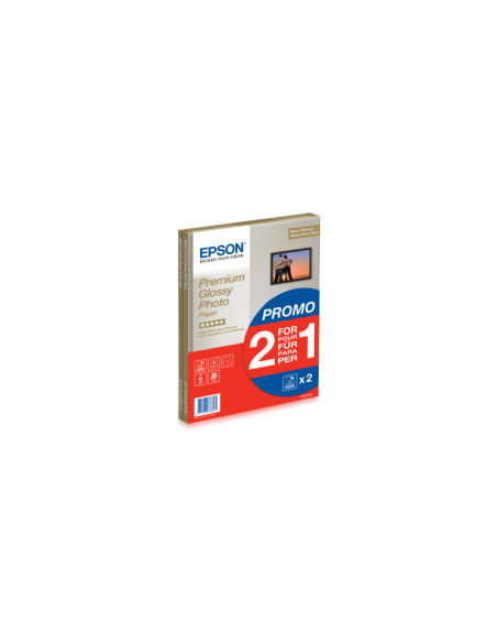 PAPIER EPSON PREMIUM GLOSSY A4 255GRS/15F+15F