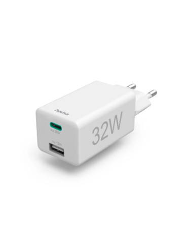 CHARGEUR RAPIDE HAMA USB-C/ USB-A 32W BLANC