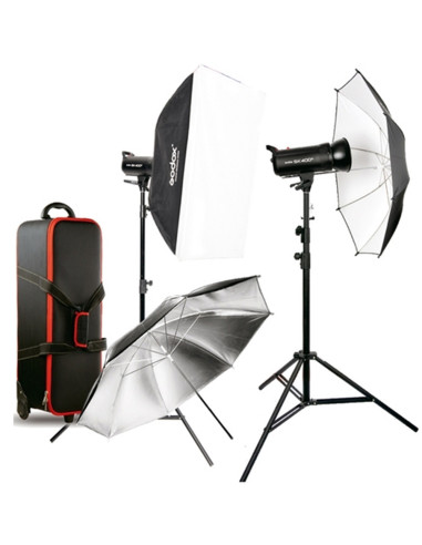 KIT 2 Flashs de Studio GODOX SK400II-E