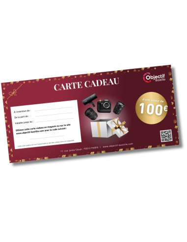 CARTE CADEAU 100€