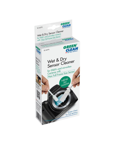 Green Clean 3+1 Duo swabs 'Wet & Dry' 15mm pour capteur format APS-C