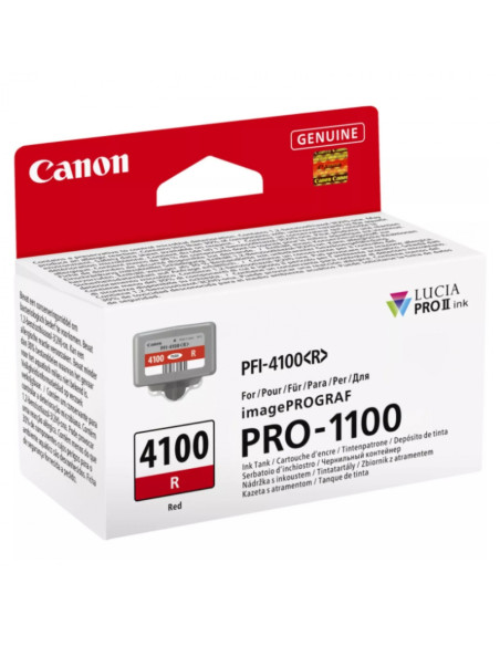 CARTOUCHE CANON PFI-4100 R ROUGE PRO-1100