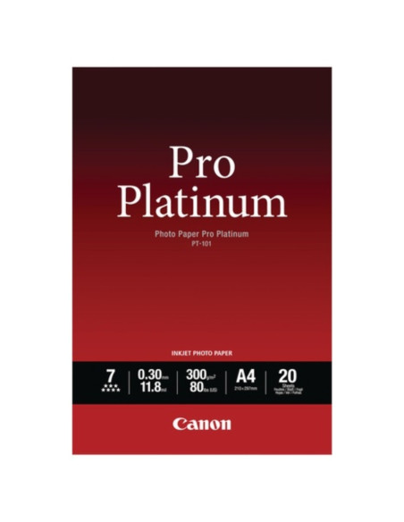 PAPIER CANON PT-101 PHOTO PLATINIUM PRO A4 20f