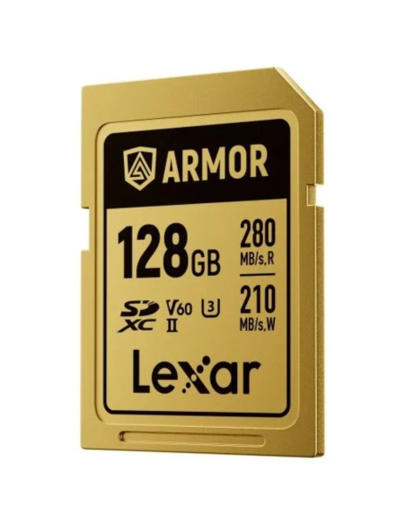 CARTE SDXC LEXAR PRO GOLD ARMOR UHS-II 128GO V60 280MB/S