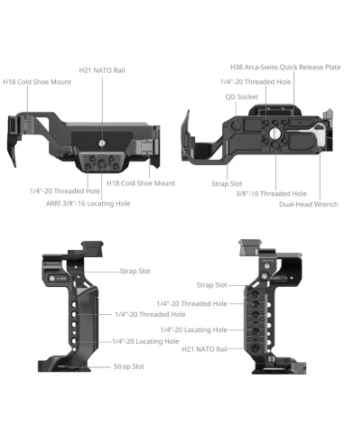 CAGE SMALLRIG 4903 POUR Panasonic LUMIX S1II / S1IIE / S1RII
