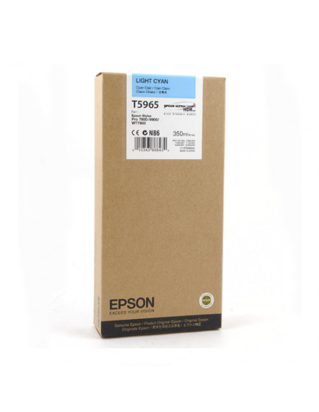CARTOUCHE EPSON SP 7900/9900 CYAN CLAIR 350ml T5965