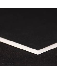 CARTON PLUME Noir-Blanc 5MM FORMAT A2 420X594