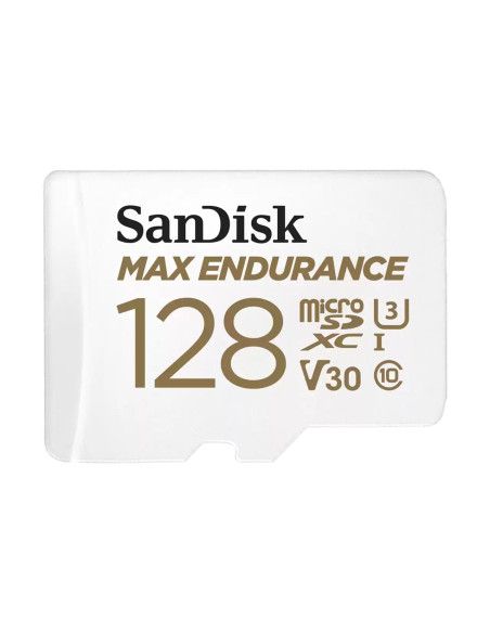 CARTE MICRO SDXC SANDISK MAX ENDURANCE 128 GO AVEC ADAPT V30 U3