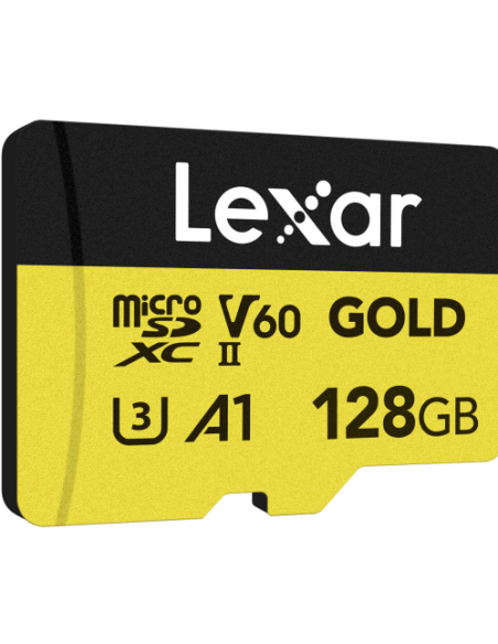 CARTE LEXAR MICRO SDXC GOLD 128GO V60 UHS-II