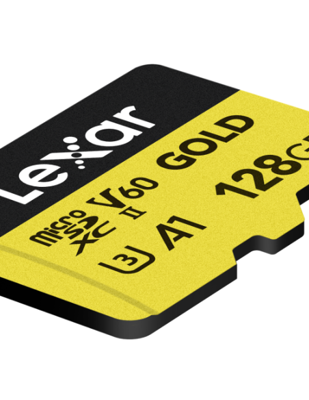 CARTE LEXAR MICRO SDXC GOLD 128GO V60 UHS-II